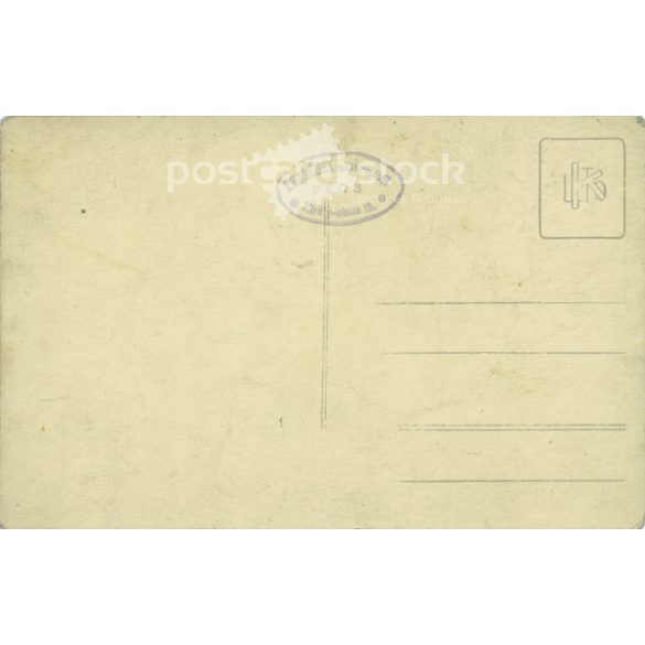 1910s. Young, unknown couple, wedding shot. Made by Erzsébet photo studio, Pécs, Király utca 15. Photo sheet, postcard. (2792288)