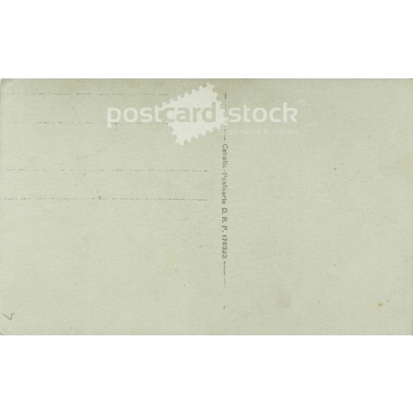 1920s. Young boy with manicured hands. The author of the picture and the person in the picture are unknown. Photo card, old postcard. (2792301)