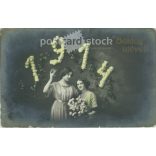 1914 - New Year greeting card, photo sheet. (2792304)