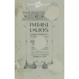 Early 1900s. Elegant, young man, portrait photo, identity unknown. The photo was taken in a photography studio by Lajos Pataki in Szombathely. Original  Cabinet card / CDV photo / hardback photo. (2792310)