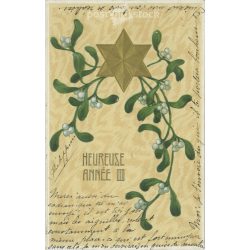   1915 - New Year’s greeting. French, lithographed, embossed and gilded greeting card. (2792321)