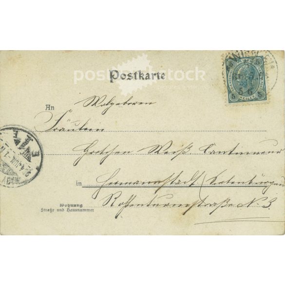 1905 - The Rotunde building in Vienna was built on the site of the 1873 world exhibition. Colored photo sheet, postcard. (2792330)