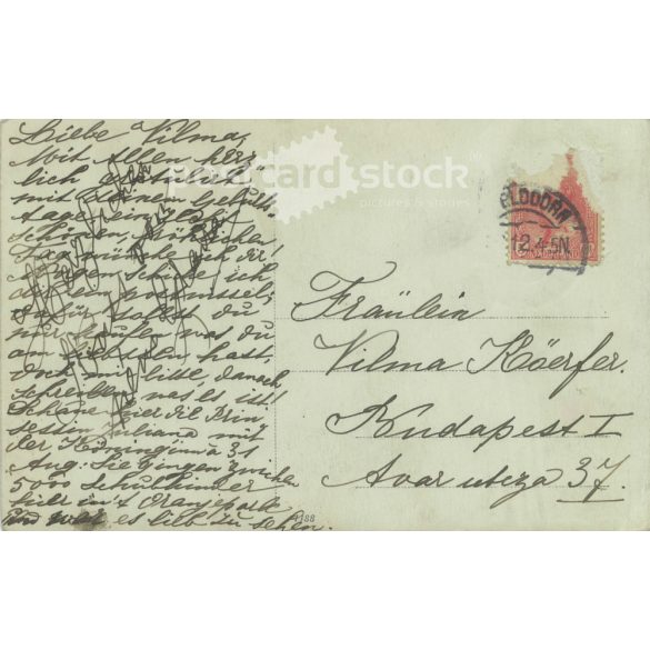 1912 - A distinguished lady with her granddaughter at an event among children. The people in the picture and the creator of the picture are unknown. Postcard, photo sheet. (2792332)