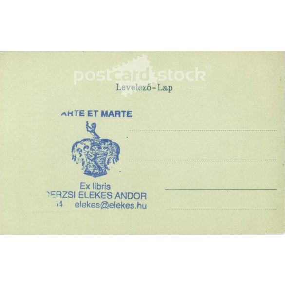 Early 1900s. Pécs. Episcopal seat. Andor Derzsi Elekes Ex libris stamp on the back. Postcard, photo sheet. (2792333)