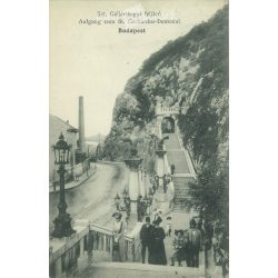   1909 - St. Gellérthegyi approach. Budapest. Photo sheet, postcard. (2792339)