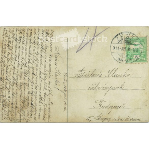 1911 - Zenta. Colored photo sheet, postcard. (2792342)