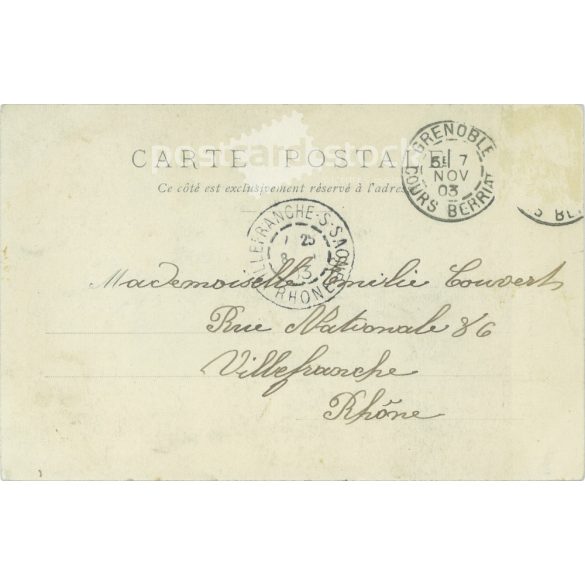 1903 - Merry scene. French, colored photo sheet, postcard. (2792343)