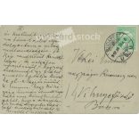 1912 - Photo of a young man in the garden with a walking stick. The man in the picture and the creator of the picture are unknown. Original paper image. Photo sheet, postcard. (2792344)