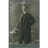 1907 - Studio photo of Gyula Seper, in elegant clothes. The photo was taken in Székely Aladár’s photography studio in Budapest. Original  Cabinet card / CDV photo / hardback photo. (2792352)