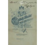 1907 - Studio photo of Gyula Seper, in elegant clothes. The photo was taken in Székely Aladár’s photography studio in Budapest. Original  Cabinet card / CDV photo / hardback photo. (2792352)