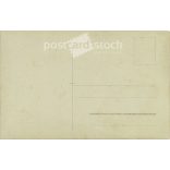 The picture may have been taken in Hungary in the 1910s. Sisters in white in front of the porch. Old postcard, photo sheet. (2792360)