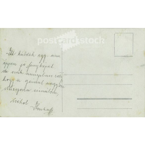 1910s. Unknown young woman, studio photo. The photographer is unknown, the photo was taken in Hungary. Original paper image. Old postcard, photo sheet. (2792371)