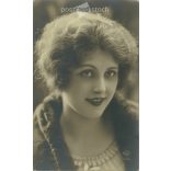 1927 - Romantic old postcard. Paris. Sepia photo sheet of a young lady. (2792377)