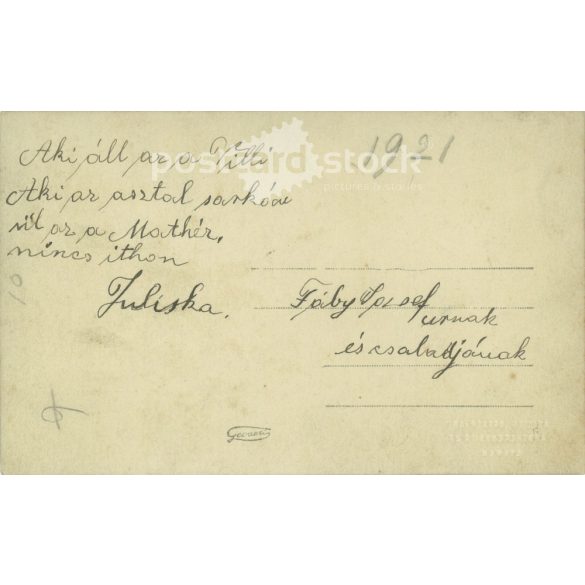 1921 - Family photo, studio recording. Leiden. Atelier Bungenaar photography studio. Sepia photo sheet. (2792386)