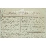 1908 - Romantic old postcard. French flower girl. Colored photo sheet. (2792391)