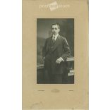 1905 - Classy young man, his studio photo. Szombathely. Black and white original cashier paper image, old photo. The picture was taken by Tódor Szilárd’s photography studio. (2792413)