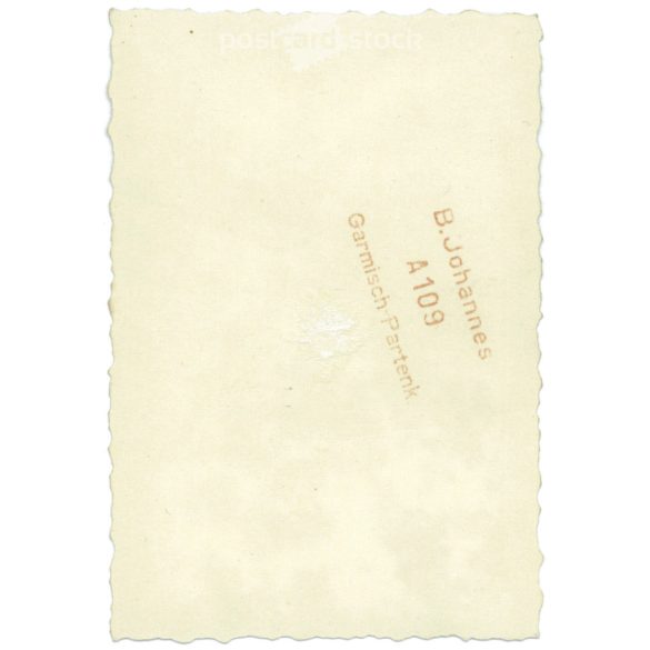 1930s. Garmisch-Partenkirchen, Germany’s resting place, with German soldiers. Its maker is unknown. Black and white original paper image, old photo. (2792416)