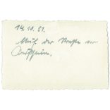 1951 - Germany. Road photo of a lady on a motorcycle. Its maker is unknown. Black and white original paper image, old photo. (2792418)