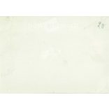 1940s. German bus route. Its maker is unknown. Black and white original paper image, old photo. (2792419)