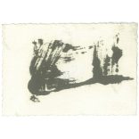 1950s. Germany. Young woman next to her car in the mountains. The creator of the image is unknown. Black and white original paper image, old photo. (2792426)