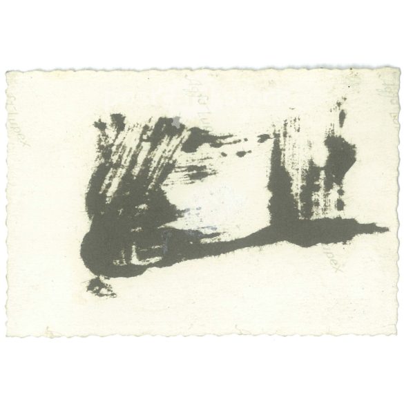 1950s. Germany. Young woman next to her car in the mountains. The creator of the image is unknown. Black and white original paper image, old photo. (2792426)