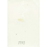 1933. Germany. A young man, presumably a soldier. Black and white original paper image, old photo. (2792460)