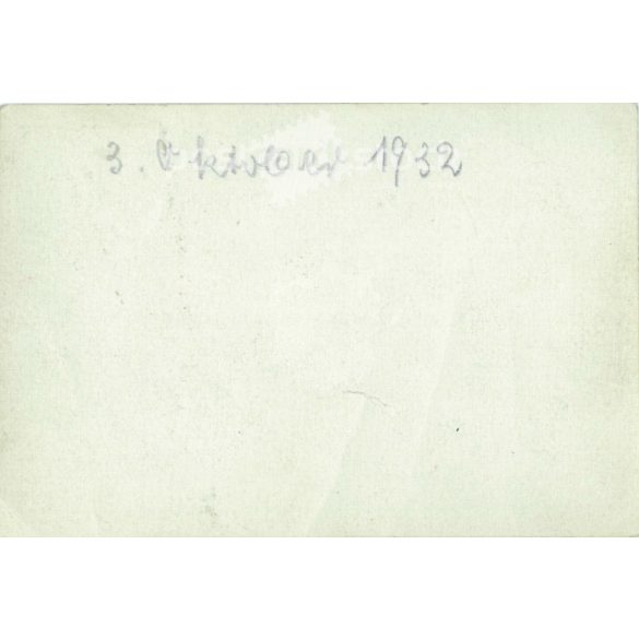 1932. Germany. Young girls with priest. Black and white original paper image, old photo. (2792463)