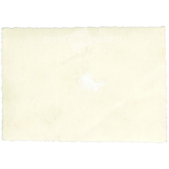 1930s. Germany. Traveling group on a road break. Black and white original paper image, old photo. (2792468)