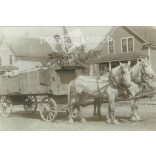 1920s. Germany. Old carriage with parasol. Original paper image, old postcard, photo sheet. (2792473)
