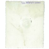 1920s. Germany. Young man on a stationary motorbike. The picture was taken by Müller sche apotheke. Black and white original paper image, old photo. (2792475)