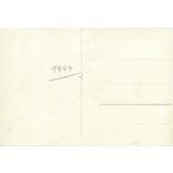 1949. In Germany, in the post-war years. Cut out postcard. The identity of the man in the picture and the creator of the picture are unknown. Original paper image, old postcard, photo sheet. (2792483)