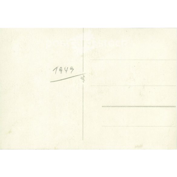 1949. In Germany, in the post-war years. Cut out postcard. The identity of the man in the picture and the creator of the picture are unknown. Original paper image, old postcard, photo sheet. (2792483)