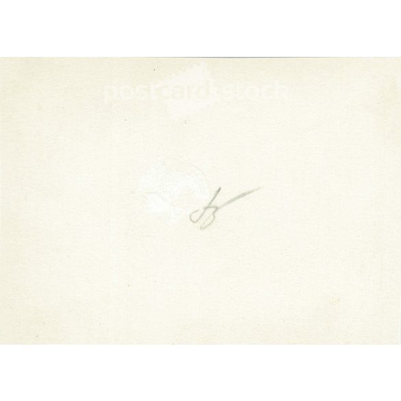 1950s. Germany. Young woman taking photo on the beach. Black and white original paper image, old photo. (2792488)