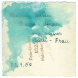 1950. Germany. Young ladies on a stationary motorcycle. The picture was taken by Foto-Uschold. Black and white original paper image, old photo. (2792489)