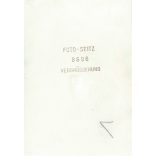 1950s. Germany. A young man in the company of ladies. The picture was taken by Foto-Seitz. Black and white original paper image, old photo. (2792491)