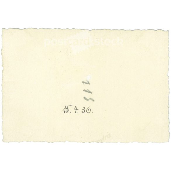 1936. Germany. Young lady with motorbike. The creator of the picture and the person on it are unknown. Black and white original paper image, old photo. (2792504)