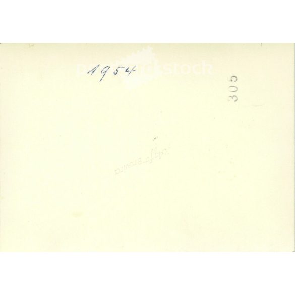 1954. Germany. Road definition on a map. The creator of the picture and the identity of the people on it are unknown. Original paper image, old postcard, photo sheet. (2792516)