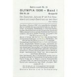 1936. Germany. The Swiss bobsleigh team at the Berlin Olympics. Black and white, reprint after an old photo, Olympic card. (2792523)