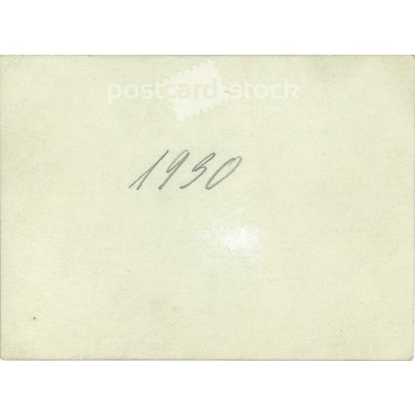 1930. Germany. Before the driveway. The creator of the picture and the person on it are unknown. Black and white original paper image, old photo. (2792527)