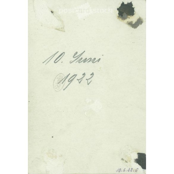 1922. Germany. Sad twins. The creator of the picture and the identity of the people on it are unknown. Black and white original paper image, old photo. (2792529)