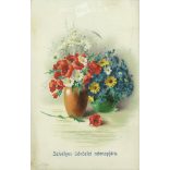1921 - Lithographed name day greeting card, old postcard. (2792534)