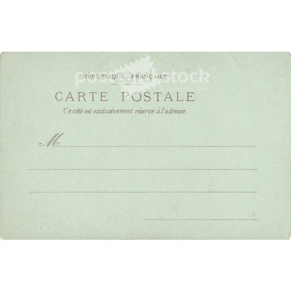 1900  - Japan’s pavilion at the World Exhibition in Paris. Lithographed greeting card, old postcard. (2792539)