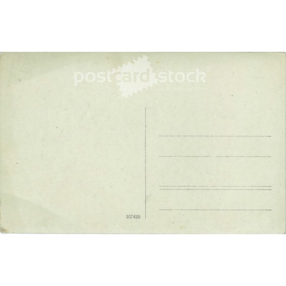 1910s. With family on the terrace of a restaurant. Original paper image. Black and white old photo sheet, postcard. Its maker is unknown. (2792540)