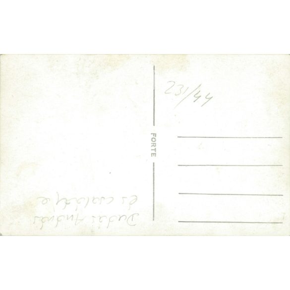 1950s. András Dudás and his family. Original paper image. Black and white old photo sheet, postcard. Its maker is unknown. (2792541)