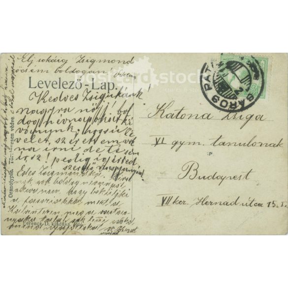 1910s. Igló. Original paper image. Black and white old photo sheet, postcard. Published by D. Ferencz. (2792543)