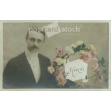 1914 - Romantic old postcard.Színezett fotolap. (2792547)