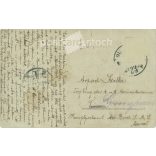 1908 - Noble couple on horseback. The creator of the picture and the identity of the people on it are unknown. Original paper image. Old photo. Black and white photo sheet, postcard. (2792591)