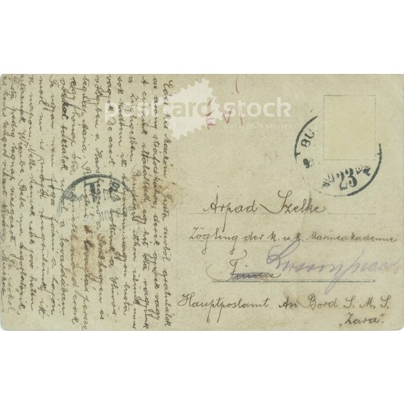 1908 - Noble couple on horseback. The creator of the picture and the identity of the people on it are unknown. Original paper image. Old photo. Black and white photo sheet, postcard. (2792591)