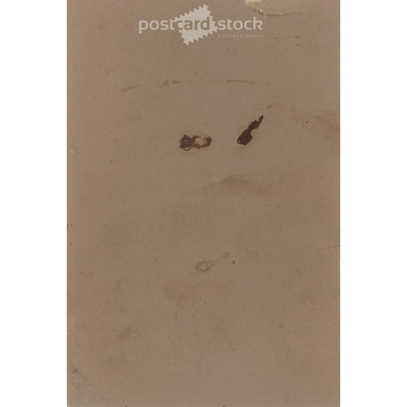 1910s. Full-length studio shot of an elegant married couple. Produced by the photography studio of István Locker, Munkács. Old photo, original cabinet photo / hardback photo. (2792597)