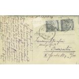 1922 - Berettyóújfalu, Kossuth street. Original paper image. Old photo. Colored photo sheet, old postcard. (2792602)